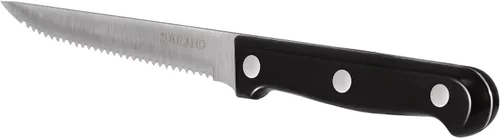 Vista 9 de SUNALND - Juego de 8 cuchillos para carne, con borde dentado y triple remachado