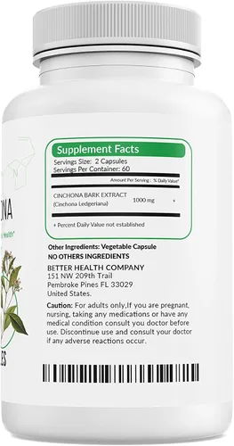 Vista 2 de Suplemento herbario de extracto de corteza de quinina y cinchona para apoyo gastrointestinal y oral, mejora el sistema inmunológico, alivio