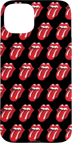 Vista 9 de Rolling Stones Classic Tongue Logo Repeat - Carcasa para iPhone 17, color negro