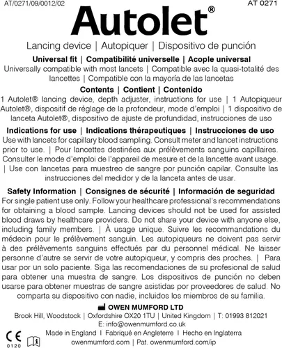 Vista 6 de Dispositivo de punción Owen Mumford Autolet