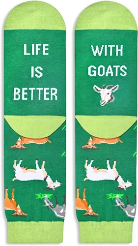 Vista 3 de Zmart Animal Socks For Men Women Goat Horse Guines Pigs Cow Gifts, Goat Horse Guines Pigs Monkey Socks