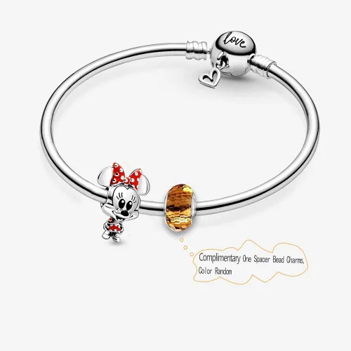 Vista 4 de HappyStar Cuentas de abalorios para pulseras de dije collar de joyería europea plata de ley 925 para mujer y niña cuentas de joyería de regalo
