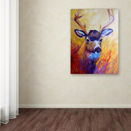 Vista 2 de Trademark Fine Art Mule Deer Buck de Marion Rose, 14 x 19 pulgadas