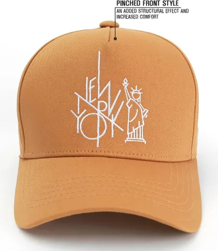 Vista 2 de FLIPPER NYC New York City Embroidered Baseball Cap Premium Cotton Adjustable Trucker Hat for Men & Women