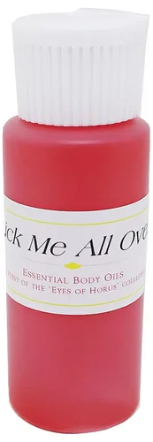 Vista 6 de Lick Me All Over Fragancia de aceite corporal perfumado [tapa abatible - Rojo - 1 oz.] - ID#3795