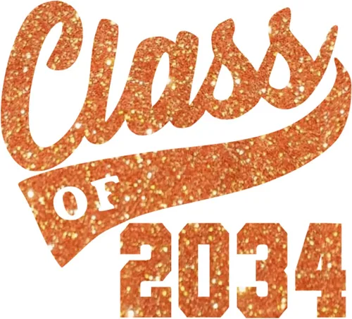 Vista 23 de Adhesivo de graduación para planchar en la clase de 2034, calcomanía para camiseta de secundaria, parche de graduación HTV para graduados