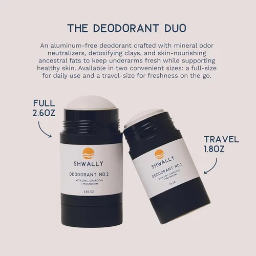 Vista 5 de Shwally Desodorante de zinc y carbón – Un verdadero desodorante natural, a base de sebo y eficaz para hombres y mujeres – Sin aluminio con coco