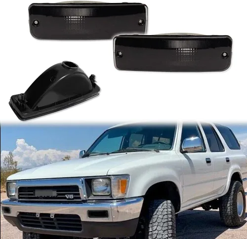 Vista 8 de para 1989 1990 1991 1992 1993 1994 1995 Toyota Pickup 2/4WD, 1990 1991 4Runner Conjunto de par de carcasas de lentes de intermitencia