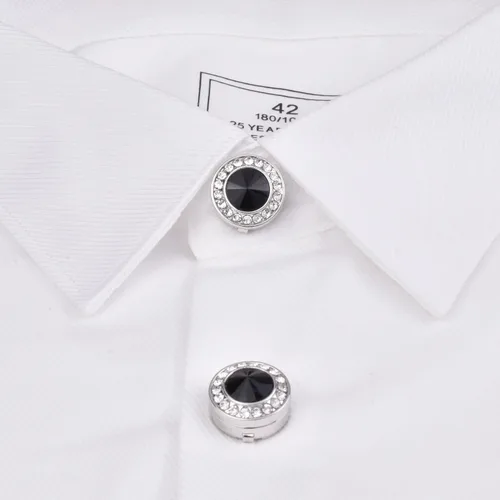 Vista 3 de Cubiertas de botón para camisas de hombre con cubierta de botón de diámetro de 0.7in
