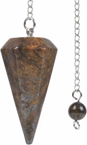 Vista 18 de Justinstones - Dije de piedras preciosas con cristales de roca hexagonales en punta reiki chakra