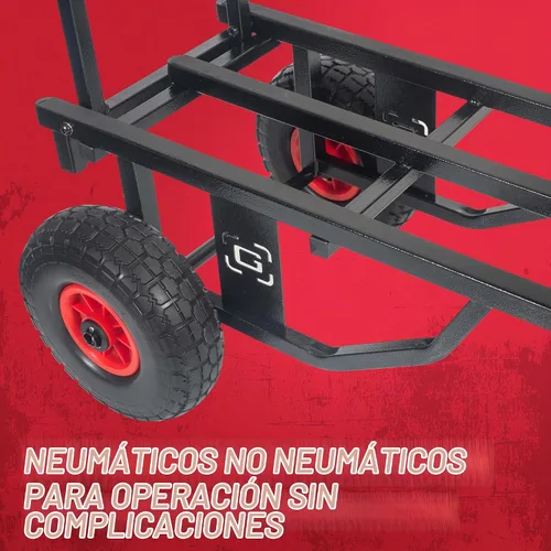 Vista 4 de Gator Frameworks Carrito multiusos plegable todo terreno con extensión de 30-52" y capacidad de carga de 500 libras (GFW-UTL-CART52AT)