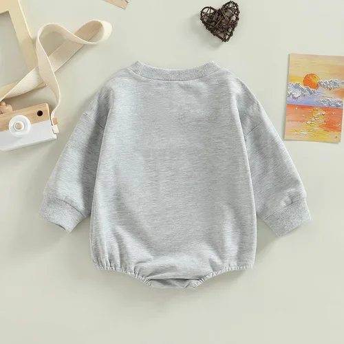 Vista 4 de MAINESAKA Traje de vaquero occidental para recién nacido, sudadera con estampado de vaca, de manga larga, traje de otoño