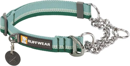 Vista 10 de Ruffwear, Collar de perro de reacción en cadena, collar reflectante ajustable a prueba de escapes con cadena de acero inoxidable, control de Gris