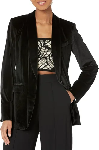 Vista 5 de DKNY Chaqueta deportiva de terciopelo para mujer