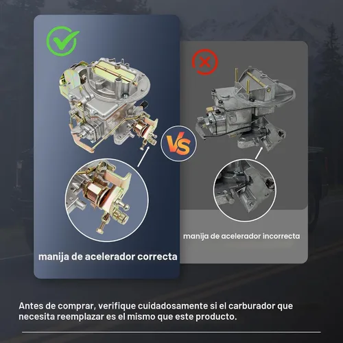Vista 5 de Carburador de 2 barriles 2100 2150 para Ford 289 302 351 Carb F100 F250 F350 360 Cu Jeep Engine Mustang Reemplazo para Motorcraft/Autolite 2100 2150