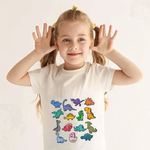 Vista 5 de 15 parches para planchar de dinosaurio, parches de bordado de dinosaurios, juego de parches para planchar, apliques divertidos de dinosaurios
