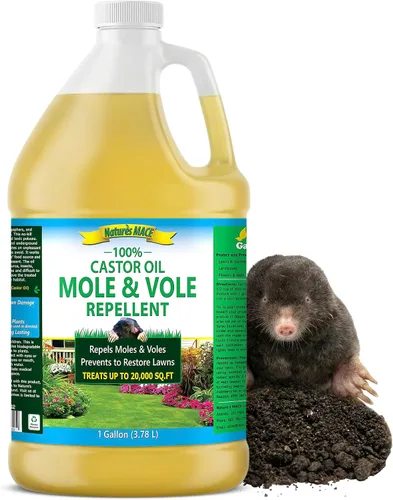 Vista 9 de Repelente de mole, 100 % aceite de castor, 32 onzas, concentrado