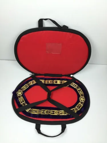 Vista 4 de Masonic Regalia LOCOP Cadena Collar Metal Dorado