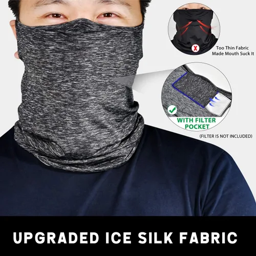 Vista 5 de Mascarilla de cuello en forma de arco con filtro de lazo para el oído máscara de polvo bufanda