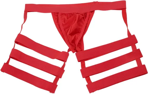 Vista 4 de Yartina Calzoncillos tipo bóxer huecos para hombre, con ligas