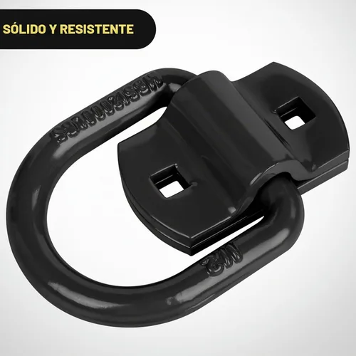 Vista 2 de Nilight Anclaje de amarre con anillo en D, 4 unidades, anillos resistentes de 1/2 pulgada con tornillos en remolque, caja de camión, carga, 12000