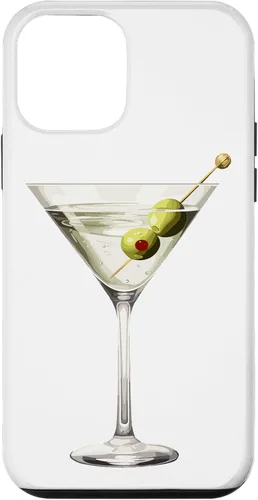 Vista 16 de Martini Glass Green Olive Bartender Vodka Gin Cocktail Drink Case para iPhone 17