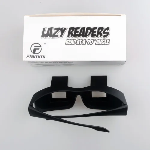 Vista 5 de Flammi Lazy Glasses - Gafas de Prisma Horizontales para Leer/Ver la Televisión Acostado