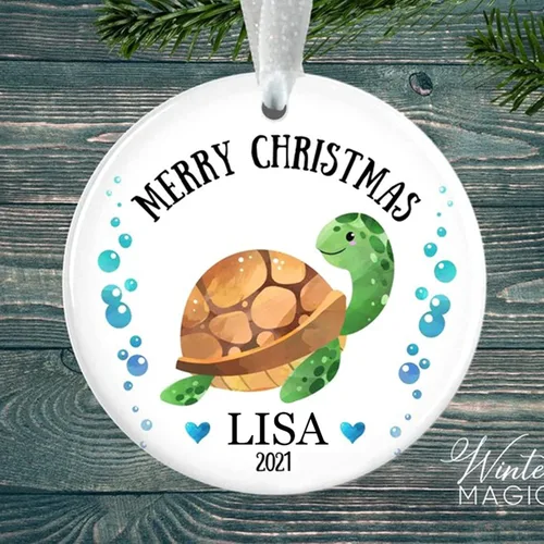 Vista 9 de Adorno para árbol de Navidad de mariposa, regalo personalizado