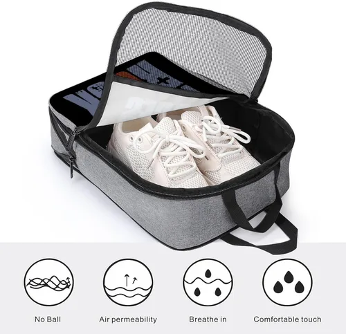 Vista 4 de Bolsa de zapatos de viaje para enfermeras, bolsa de almacenamiento portátil, organizador de zapatos con asa, uso diario para hombres y mujeres