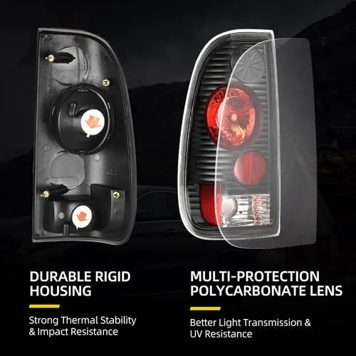 Vista 4 de DWVO Luces traseras compatibles con Ford F-150/97 98 99 F-250 F-350 F-450 F-450 F-550 Super Duty compatible con modelos Styleside solamente, no son
