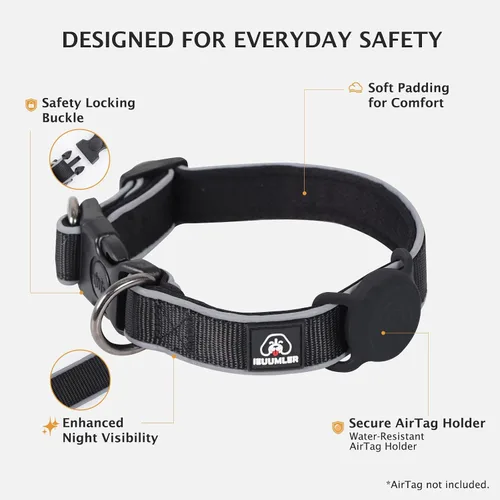 Vista 7 de IEUUMLER Arnés para perro sin tirones, chaleco reflectante con clip frontal con correa, cinturón de seguridad y correa de seguridad de respaldo, asa