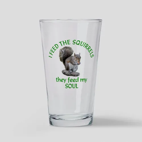 Vista 5 de CafePress Vaso de cerveza de ardilla, 16 oz. Vaso para beber