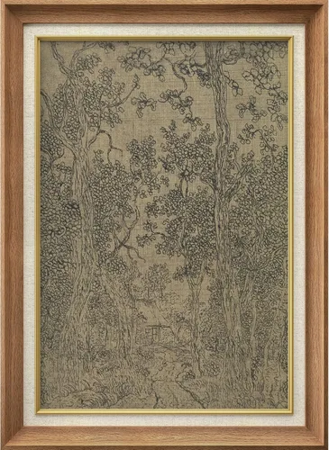 Vista 48 de MUDECOR Claude Monet - Arte artístico enmarcado prémium para pared, camino a través del maíz en Pourville, ilustraciones históricas culturales