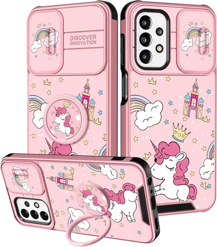 Vista 61 de Funda 2 en 1 para Samsung Galaxy S23 Ultra Flamingo para mujeres y niñas, diseño femenino de flamencos con cubierta deslizante para cámara y soporte