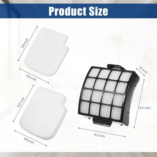 Vista 5 de AZ3002 AZ3000 Kit de filtros compatibles con Shark Stratos DuoClean