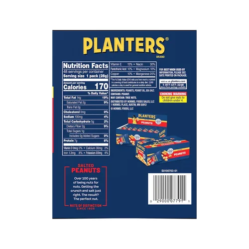 Vista 2 de Planters Maní salado (10 x 1 onza)