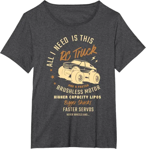 Vista 23 de Todo lo que necesito es este camión RC y una camiseta sin escobillas más rápida RC Motor Negro