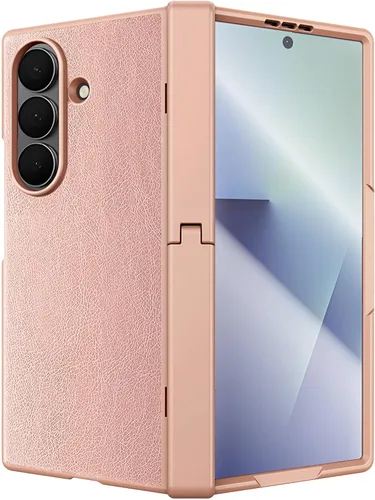 Vista 10 de STORMTAL Funda de cuero diseñada para Samsung Galaxy Z Fold 7 con [protección de bisagra] [protector de pantalla integrado] [atril] funda protectora