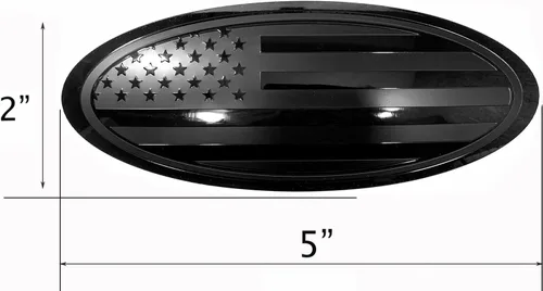 Vista 2 de Emblema de metal de 5 pulgadas para superponer en la puerta trasera Compatible con Ford Bronco Sport (Negro, 5")