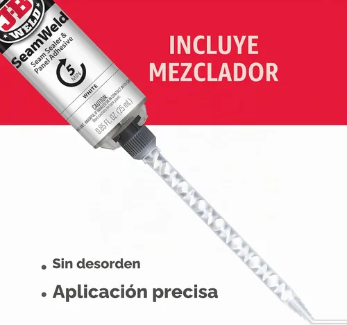 Vista 3 de J-B Weld SeamWeld, 0.8 fl oz, blanco