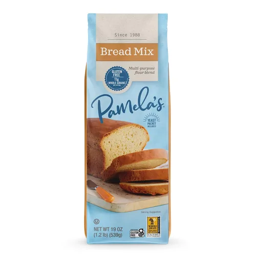 Vista 8 de Pamela's Products Sin gluten, mezcla de pan, 19 onzas (paquete de 6)