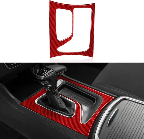 Vista 18 de Para 2011 2012 2013 2014 Dodge Charger Accesorios Consola central Aire Acondicionado Interruptor de Volumen Panel de Fibra de Carbono Pegatina