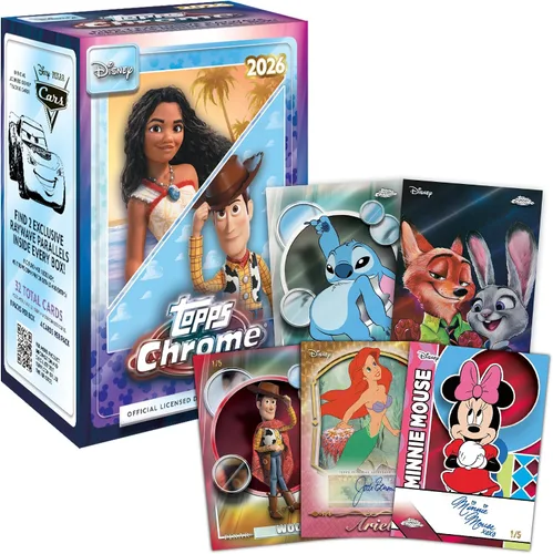 Vista 2 de Topps Chrome Disney 2026 - Sellado de fábrica - Caja de valor