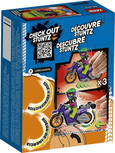 Vista 3 de LEGO City Wheelie Stunt Bike 60296 Kit de construcción (14 piezas)