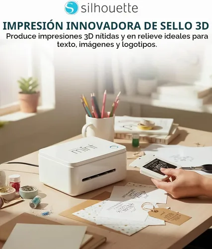 Vista 3 de Kit de sellos y botellas de tinta Silhouette Mint