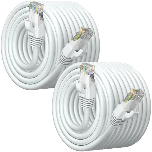 Vista 48 de Maximm Cable Ethernet Cat6, color negro (paquete de 2), cable UTP de 10 Gbps 550 MHz