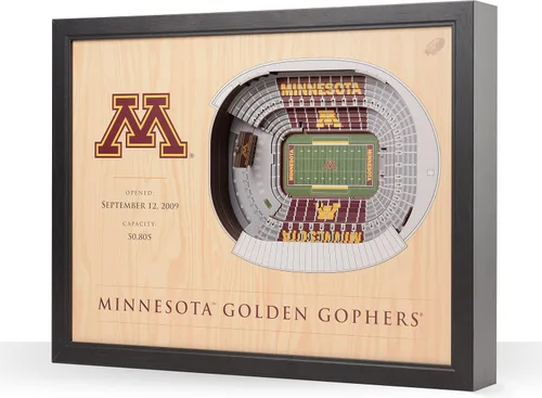 Vista 38 de YouTheFan NCAA Arte de Pared StadiumView de 25 Capas