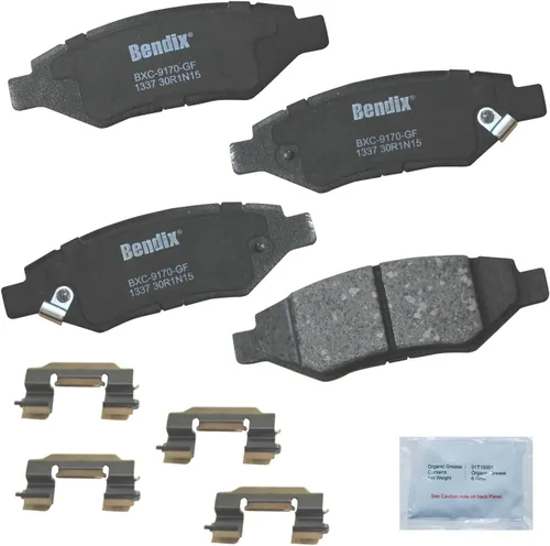 Vista 105 de Bendix Priority1 CFC154 - Juego de pastillas de freno de disco para Avanti II, Century, LeSabre, Regal, Riviera, chasis comercial, DeVille
