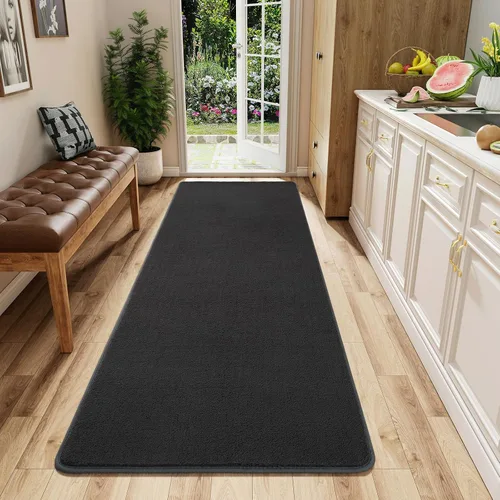 Vista 28 de AROGAN Alfombra Shag de Pasillo de 2 x 4 pies para pasillos, alfombras lavables con espuma viscoelástica para dormitorio, entrada