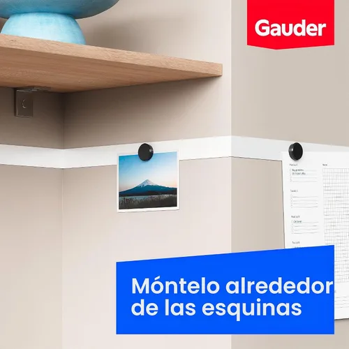 Vista 5 de GAUDER Cinta de metal autoadhesiva Cinta ferrosa para imanes Tira de acero metálico